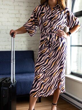 Topshop zebra print dress